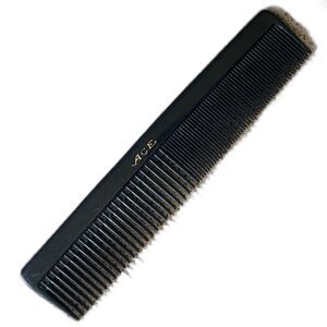 Vintage ACE Hair Comb Styling Hard Plastic Wide Fine Barber 7" Black